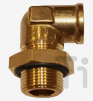 Фитинг c контргайкой и уплотнением угловой M16x1,5 F16x1,5, INF.11.M16F16L Фитинг c контргайкой и уплотнением угловой M16x1,5 F16x1,5, INF.11.M16F16L