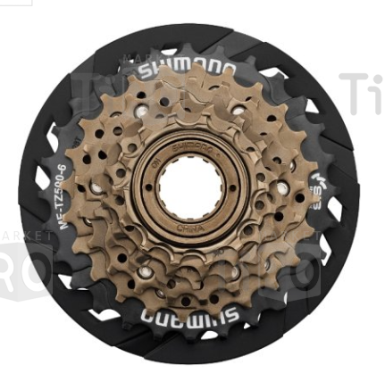Трещотка MF-TZ500-CP Shimano 520047 (14-16-18-21-28 зубьев) 6 скоростей с защитой цепи Трещотка MF-TZ500-CP Shimano 520047 (14-16-18-21-28 зубьев) 6 скоростей с защитой цепи