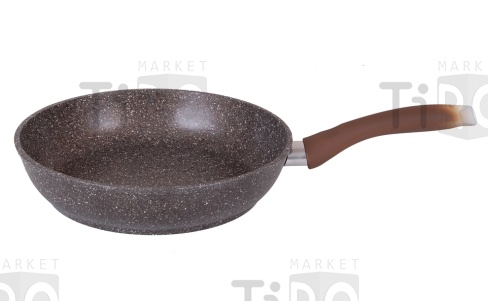 Сковорода д260/60мм, антиприг покрытие, кофейный мрамор, Кукмор смк262а