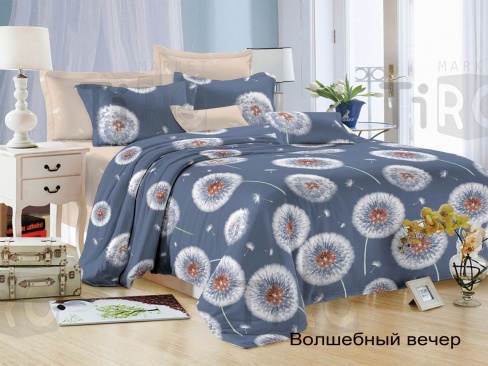 КПБ 1,5-ный "Felicita" Волшебный вечер (1171) простынь 145*215см, пододеяльник 143*215см, наволочка 70*70см