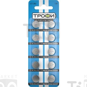 Батарейка ТРОФИ G12 LR1142 (386) 10шт /10/