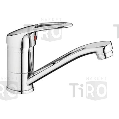 Смеситель Cron CN4539 для кухни, низкий излив, шаровый, 35мм, шпилька