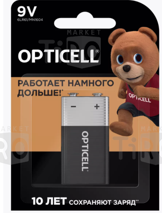 Батарейка Opticell 9V крона