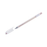 Ручка гелевая Crown "Hi-Jell Metallic" HJR-500GSM оранжевая металлик, 0,7мм