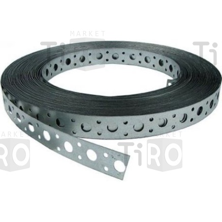 Лента перфорированная прямая ПСЗ LP V 12*0.5 цинк 25м