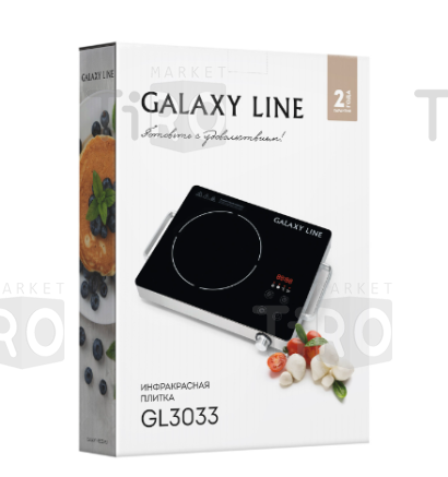Плита Galaxy GL-3033, инфракрасная 2000 Вт, 4 режима Плита Galaxy GL-3033, инфракрасная 2000 Вт, 4 режима