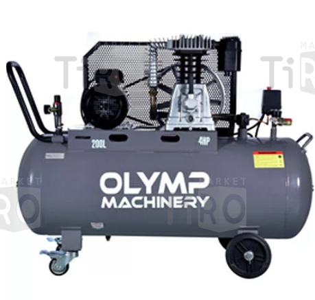 Компрессор воздушный "Olymp Machinery" AC-200/80R (3кВт/200л/10бар/500л.м/220B) Компрессор воздушный "Olymp Machinery" AC-200/80R (3кВт/200л/10бар/500л.м/220B)