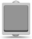 Выключатель Универсал ОП-1 "Аллегро" 1279, серый, IP54