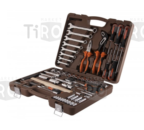 Набор инструмента универсальный 1/4", 1/2"DR, 77 предметов, OMT77S