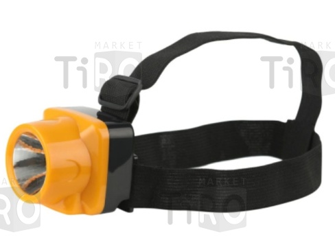 Фонарь налобный светодиодный Трофи TG1 аккумуляторный, яркий, 4V0.5Ah, 1xLED, ЗУ 220V