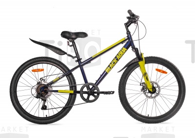 Велосипед Black Aqua Cross 1451 D 24" 6 SPD (РФ) (темно-синий)