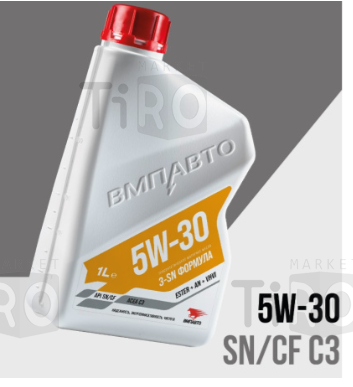 Mоторное масло ВМП 3-SN 5W30, 9210 (A3/B4 SN/CF) 1л