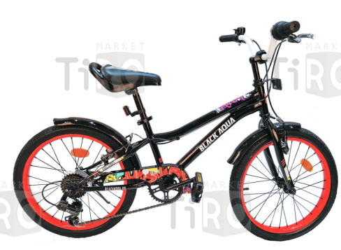 Велосипед Black Aqua Rainer KG2029, 20", 6 скоростей (черно-красный) Велосипед Black Aqua Rainer KG2029, 20", 6 скоростей (черно-красный)