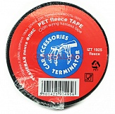Terminator IZT 1925 fleece изолента черная тканевая, нетканый полиэстер флис, 0,3 мм, 19 мм, 25 м