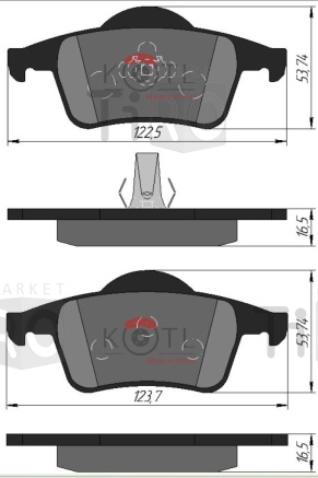 Тормозные колодки Kotl 1389KT