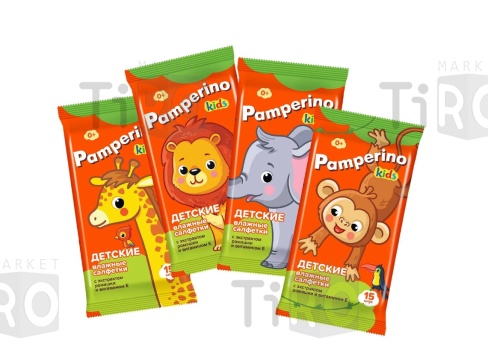 Салфетки влажные Pamperino №15 KIDS 72785