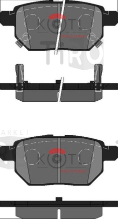 Тормозные колодки Kotl 3454KT