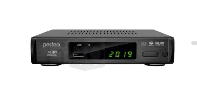 Цифровой ресивер Perfeo "Leader" (DVB-T2/С, HDMI, 2-USB, пульт ДУ)
