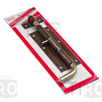 Засов Киров ЗД-10 180мм, D14мм с тягой /25/