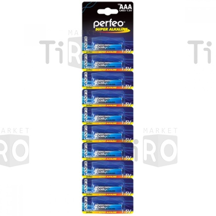 Батарейка Perfeo LR03 10BL Super Alkaline отрывные (120) (1200) Батарейка Perfeo LR03 10BL Super Alkaline отрывные (120) (1200)