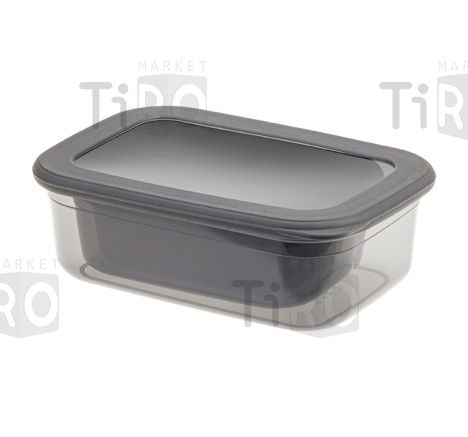 Набор емкостей для продуктов 3шт. (0,4/0,67/1,2л) "Респект" Графитовый М1264