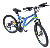 Велосипед Stels Mustang V010, MD 24" (16" Синий/черный)