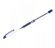 Ручка шариковая Berlingo "Silk Touch 2000" CBp_07872, синяя, 0,7мм, игольчатый стержень, грип