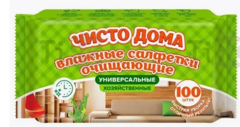 Салфетки влажные Чисто дома №100