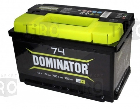 Аккумулятор Dominator 74 а/ч L (низ) 700А 276х175х175