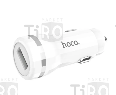 Автомобильное зарядное устройство Hoco Z27A, быстрая зарядка (QC 3.0) 1USB, цвет белый