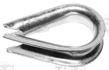 Коуш для стальных канатов оц. №12