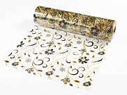 Клеенка силиконовая с рисунком Dekorelle 0,8*20м прозрачный фон (010)