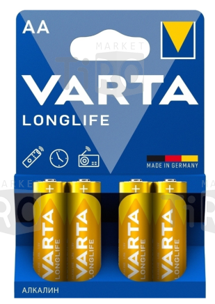 Батарейка Varta Longlife AA, 4шт