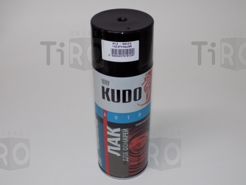 Лак для тонировки фар черный 520 мл (аэрозоль) Kudo KU-9021