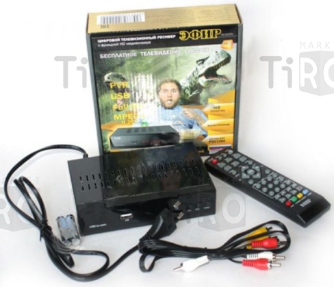 Тюнер для цифрового TV HD-600RU металл, дисплей, Эфир