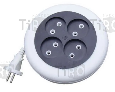 Удлинитель "Универсал" У6-004 рулетка ШВВП 2*0,75 3гн. 5м