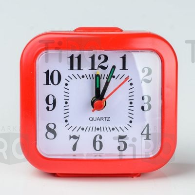 Часы будильник 2126, 450, прямоуголные 8х7см, пластиковые