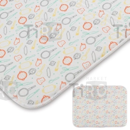 Коврик для сушки посуды из микрофибры MDM-Promo-M, размер 40*30см