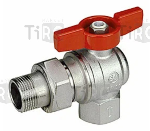 Кран Giacomini R789*005 оригинал американка 3/4" угловой, бабочка