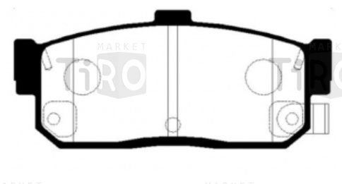 Колодки тормозные V985 Nissan PF-2224 AY060-NS013