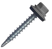 Саморез кровельный 4,8*35 RAL 7024 серый (200шт.)