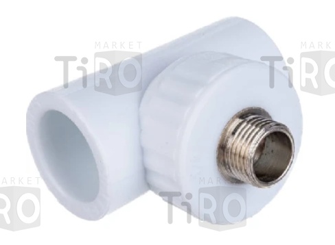 Тройник PPR комбинированный с резьбой 20*3/4ш*20 Тройник PPR комбинированный с резьбой 20*3/4ш*20