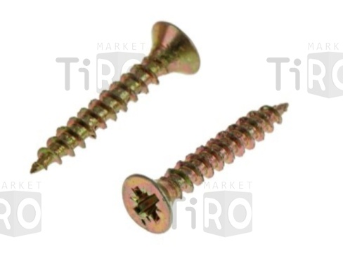 Саморез 009А-30-12 универсальный 3,0*12 (60шт.) желтый цинк