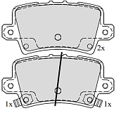 Колодки ADB 31587