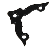 Уголок декоративный фигурный УДФ 70-SL, черный матовый