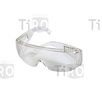 Очки защитные, с дужками, прозрачные, FIT 12219