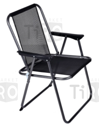 Кресло складное 53х58х75см, сталь текстилен 18мм, макс 90кг