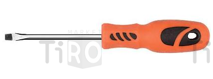 Отвертка шлицевая "Mos" 53689 SL6*100, CrV сталь, пластиковая ручка