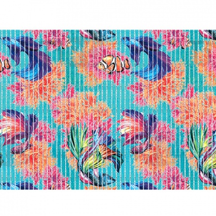 Коврик мерный в ванную комнату Homemat Aquatic FV47 (аквариум) 0,8*15м