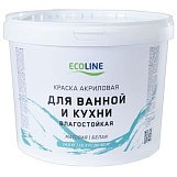 Краска Ecoline для ванной и кухни 14 кг. Зима